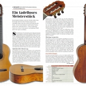 Portrait der Zeder-Palisander Gitarre in der Guitar Acoustic 2/2013, bitte klicken für Großansicht