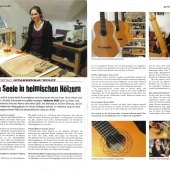 Portrait der Werkstatt Gitarrenbau Wolff in der Guitar Acoustic 3/2013, bitte klicken für Großansicht
